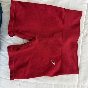 Gymshark Deep Red Athletic Shorts